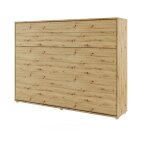 Bim furniture - lenart bed concept lit � roulettes 211x46 - 168x157cm ch�ne