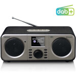 Lenco dar - 030 radio de table dab + , fm bluetooth fonction r�veil gris - noir y162022