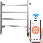 Decdeal - porte - serviettes lectrique wifi mural 50 w 24 v 4 barres porte - serviettes chauffants pour ...