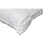 Oreiller 'fjord grand hotel' déhoussable moelleux com'duv satin de coton rayé lestra taille d'oreiller: ... Oreiller 'fjord grand hotel' déhoussable moelleux com'duv satin de coton rayé lestra taille d'oreiller: ...