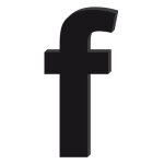 Lettre dcorative plexiglass noir. - f minuscule - 20 cm