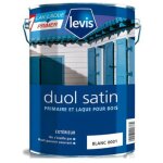 Duol satin peinture microporeuse boiseries - extrieur conditionnement: 2, 5l - couleur: blanc - levis ...