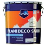 Levis planideco satin peinture glycro - bois & mtaux - intrieur - 5 litres conditionnement: 5l - couleur: ...