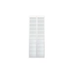 Levigne - portes de placard pliantes persiennes laques blanches 61 cm