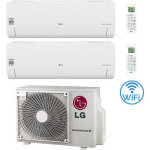 Lg - libero smart r32 wifi dual split dual inverter climatiseur 7000 + 12000 btu avec e. u. mu2r15 nouvelle ...
