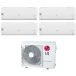Lg quadri split r�versible climatiseur s�rie libero smart 9 + 9 + 9 avec mu4r25 u40 r - 32 wi - fi int�gr� ...