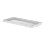 Soucoupe jardini�re rectangle 'legno' en plastique - l 93 x l 36 - blanc - livraison gratuite