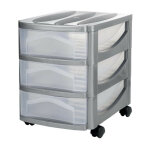 Lgvshopping - tour de rangement - big hoddy - 30 x 40 x 40 cm - argent - livraison gratuite