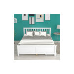 Libert� lit en bois, lit double, lit jeune, lit adulte, avec tiroirs de rangement, cadre en bois de pin, ...