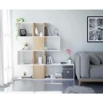 Librairie dmagon, bibliothque  7 compartiments, tagre de bureau moderne, unit murale avec tagres, ...