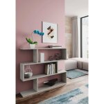 Librairie hampton, bibliothque basse double face, tagre  trois compartiments, tagre de bureau moderne, ...