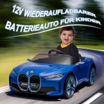Licence bmw i4, voiture lectrique pour enfants 12v avec tlcommande 2, 4g pour parents, voiture lectrique ...