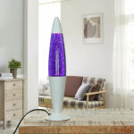 Licht - erlebnisse - lampe � lave jenny blanche au design vintage en style r�tro avec liquide violet ...
