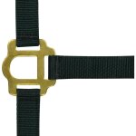 Licol double paisseur noir pour cheval