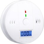 Dtecteur d'alarme de monoxyde de carbone dtecteur d'alarme co aliment par batterie avec cran lcd ...