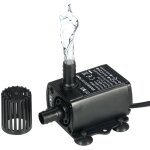 Pompe  eau sans balais mini dc12v 10w ultra silencieuse avec 5, 5 x 2, 1 mm femelle tanche submersible ...