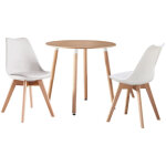 Ensemble de salle à manger rond halo lorenzo - une table à manger en bois de chêne et un ensemble de ... Ensemble de salle à manger rond halo lorenzo - une table à manger en bois de chêne et un ensemble de ...