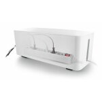 Coffret de rangement c�bles et multiprises grande taille blanc