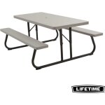 Lifetime - table pique nique rectangulaire pliante (183 x 76 cm) pehd