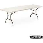 Lifetime - table rectangulaire valise pliante en deux (244 x 76 cm)
