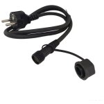 Limo - cordon d'alimentation 1 mtre 230v eu avec connecteurs femelle tanches pour spots encastrables ...