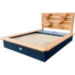Lina bac � sable en bois, bac � sable avec bassin et paroi de jeu - 114 x 91 x 58 cm bac � sable avec ...