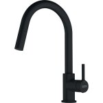 Franke - lina - mitigeur de cuisine 215x360mm, douchette extractible, rotation du bec 150, laiton, noir ...
