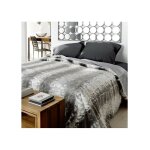 Homemaison - couvre lit fourrure loup - 250x260cm - gris Homemaison - couvre lit fourrure loup - 250x260cm - gris