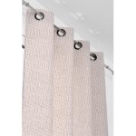 Linder - rideau tamisant ethnique - 140x240cm - ecru