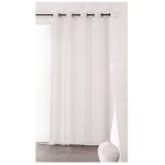 Linder voilage tamisant kaolin blanc l. 150 x h. 240 cm