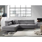 Bestmobilier - linea - canap d'angle gauche convertible - 5 places - avec ttires
