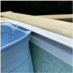 Liner 75 / 100 compatible piscine blooma - couleur liner: bleu clair - dimensions piscine: lokka 5, 51 ...