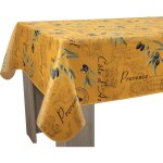 Le linge de jules - nappe anti - taches provence jaune - rectangle 150 x 350 cm