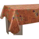 Le linge de jules - nappe anti - taches provence tomette - rectangle 150 x 350 cm