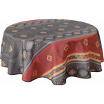 Le linge de jules - nappe anti - taches valparaiso rouge - ronde 160 cm