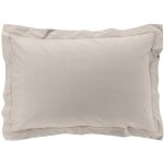 Promo linge - taies d'oreiller x2 percale 50x70 cm naturel