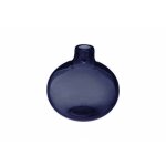 Vase soliflore en verre ? d 12 x h 11 cm - bleu