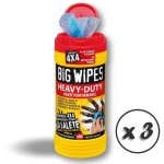 Lingettes haute performance imprégnées tissu abrasif double face - lot de 3 - flacon 80 pcs Lingettes haute performance imprégnées tissu abrasif double face - lot de 3 - flacon 80 pcs