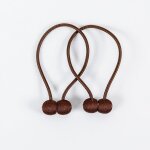 Linghhang - lot de 2 embrasses de rideaux magn�tiques - caf� profond corde pour rideaux tressage avec ...