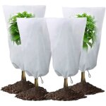 Linghhang - 4 pack 60 x 80 cm hivernage plante, housse hivernage plante, voile hivernage plante exterieur ...