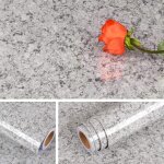 Linghhang - 40cmx5m granit papier peint autocollant imperméable marbre pour comptoir de cuisine plan ... Linghhang - 40cmx5m granit papier peint autocollant imperméable marbre pour comptoir de cuisine plan ...