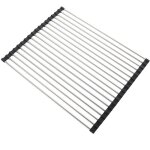 Linghhang - 43 x 35 cm egouttoir vaisselle pliable, s�choir vaisselle �nroulable, egoutoire evier cuisine, ...