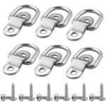 Linghhang - 6 pcs anneaux arrimage en acier inox d anneau de fixation avec vis pour remorque bateaux ...