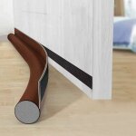Linghhang - 96 x 8cm, marron bas de porte isolant, one sided boudin de porte isolant, insonoris, protge ...
