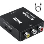 Linghhang - adaptateur rca vers hdmi, convertisseur audio et vido av vers hdmi prenant en charge 1080p ...