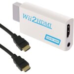 Linghhang - adaptateur wii vers hdmi, convertisseur wii vers hdmi 720p / 1080p avec cble hdmi avec port ...