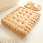 Linghhang - beige) joli coussin rectangulaire en faux biscuit pour les siges, les sols, les bars et ...