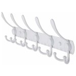 Linghhang - blanc) porte - manteau mural ? 5 crochets assortis, robuste, en acier inoxydable, porte - ... Linghhang - blanc) porte - manteau mural ? 5 crochets assortis, robuste, en acier inoxydable, porte - ...