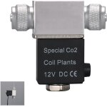 Linghhang - electrovanne pour regulateur de systeme de co2 d'aquarium sortie cc 12v connecter un tube ...