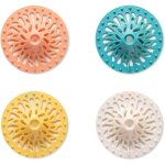 Linghhang - filtre � cheveux en silicone 4 pi�ces, protecteur de vidange universel, peut �tre utilis� ...